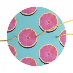 Ροζέτα Rose-One 400mm Στρογγυλή με 3 Τρύπες Σε Σειρά Πορτοκάλια - Creative Cables