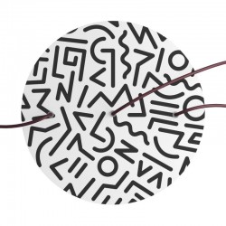 Ροζέτα Rose-One 400mm Στρογγυλή με 3 Τρύπες Σε Σειρά Street Art - Creative Cables