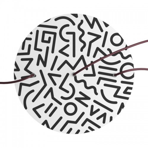 Ροζέτα Rose-One 400mm Στρογγυλή με 3 Τρύπες Σε Σειρά Street Art - Creative Cables