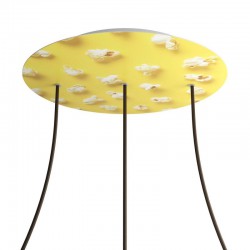 Ροζέτα Rose-One 400mm Στρογγυλή με 3 Τρύπες Σε Σειρά Pop-Corn - Creative Cables