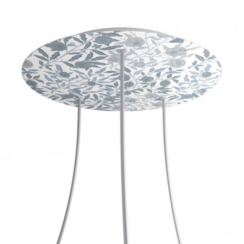 Ροζέτα Rose-One 400mm Στρογγυλή με 3 Τρύπες Σε Blossom Σχέδιo - Creative Cables