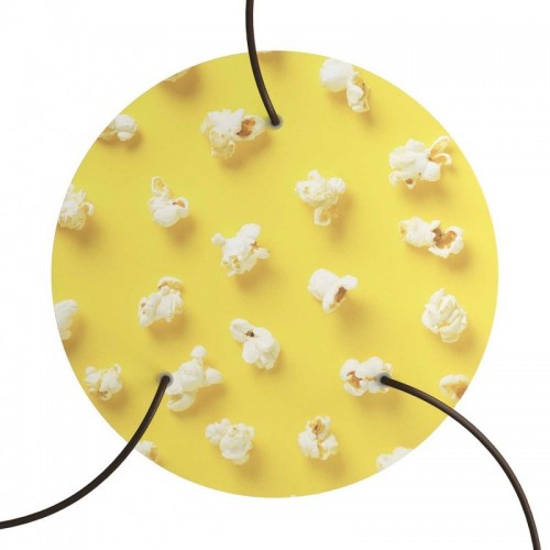 Ροζέτα Rose-One 400mm Στρογγυλή με 3 Τρύπες Σε Pop-Corn Σχέδιo - Creative Cables