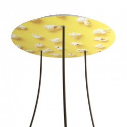 Ροζέτα Rose-One 400mm Στρογγυλή με 3 Τρύπες Σε Pop-Corn Σχέδιo - Creative Cables