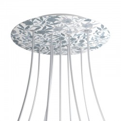 Ροζέτα Rose-One 400mm Στρογγυλή με 9 Τρύπες σε Σχήμα Χ Σε Blossom Σχέδιo - Creative Cables