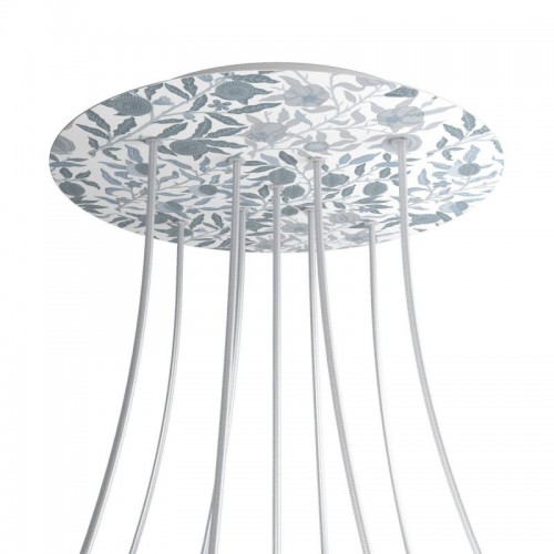 Ροζέτα Rose-One 400mm Στρογγυλή με 9 Τρύπες σε Σχήμα Χ Σε Blossom Σχέδιo - Creative Cables