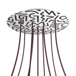 Ροζέτα Rose-One 400mm Στρογγυλή με 9 Τρύπες σε Σχήμα Χ Σε Street Art Σχέδιo - Creative Cables