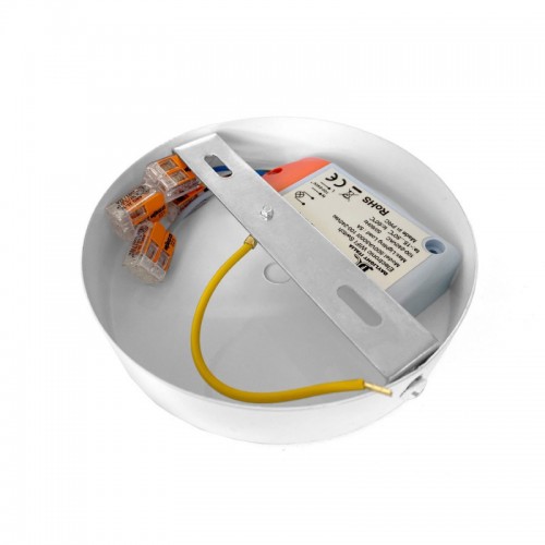 SMART Ροζέτα Φωτιστικού Μεταλλική πλακέ 1 τρύπα στο κέντρο + 2 στο πλάι και στήριγμα καλωδίου - συμβατή με φωνητικές βοηθούς - Χάλκινο Αντικέ - Creative Cables