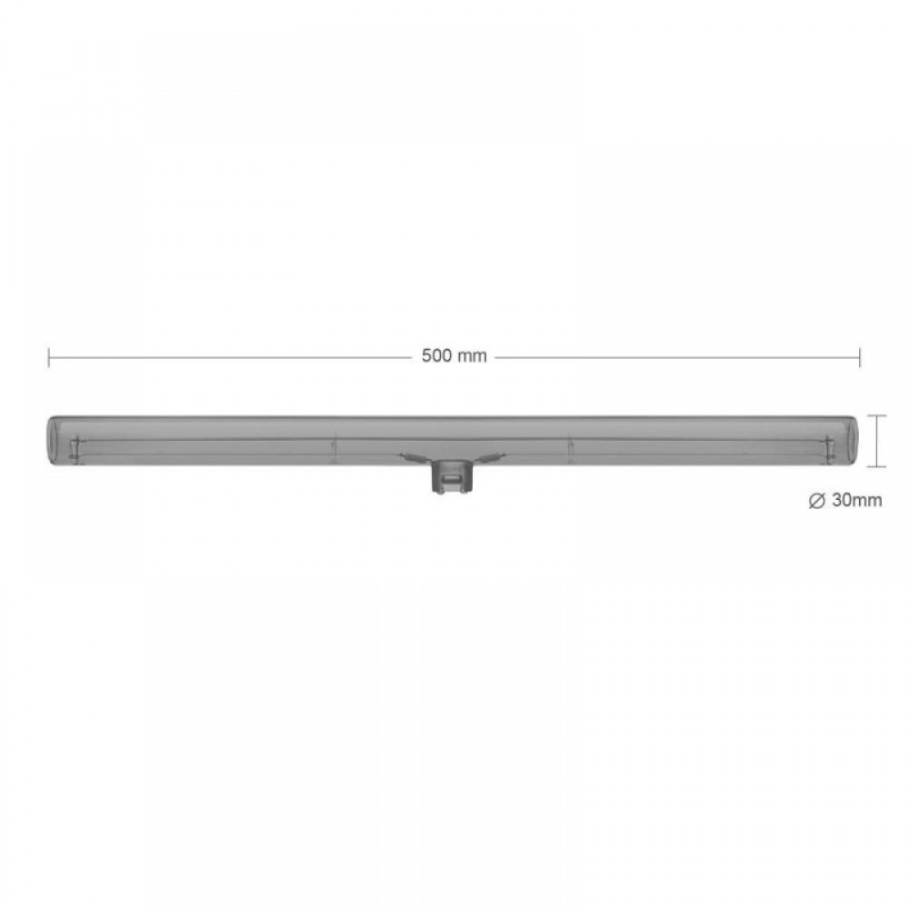 LED Λαμπτήρας Linestra S14d Φυμέ - 500mm 12W 2200K dimmable - Σειρά Syntax - Creative Cables