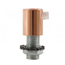 Μεταλλικό στήριγμα καλωδίου μαζί με μαστό, παξιμάδι και ροδέλα - Χάλκινο - Creative Cables