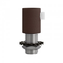 Μεταλλικό στήριγμα καλωδίου μαζί με μαστό, παξιμάδι και ροδέλα - Βαμμένη σκουριά - Creative Cables