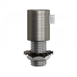 Μεταλλικό στήριγμα καλωδίου μαζί με μαστό, παξιμάδι και ροδέλα - Νίκελ ΜΑΤ - Creative Cables