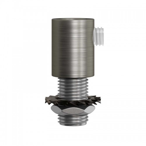 Μεταλλικό στήριγμα καλωδίου μαζί με μαστό, παξιμάδι και ροδέλα - Νίκελ ΜΑΤ - Creative Cables