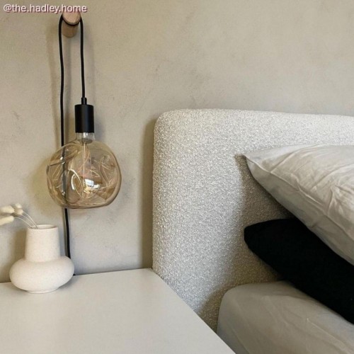 Μεταλλικό στήριγμα καλωδίου μαζί με μαστό, παξιμάδι και ροδέλα - Μαύρο - Creative Cables