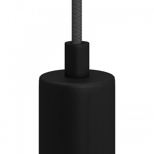 Μεταλλικό στήριγμα καλωδίου μαζί με μαστό, παξιμάδι και ροδέλα - Μαύρο - Creative Cables