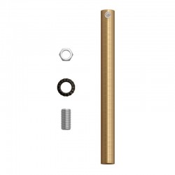 Μεταλλικό Στήριγμα Καλωδίου 15 cm Μαζί Με Μαστό, Παξιμάδι Και Ροδέλα Σε Μπρονζέ Χρώμα Creative Cables