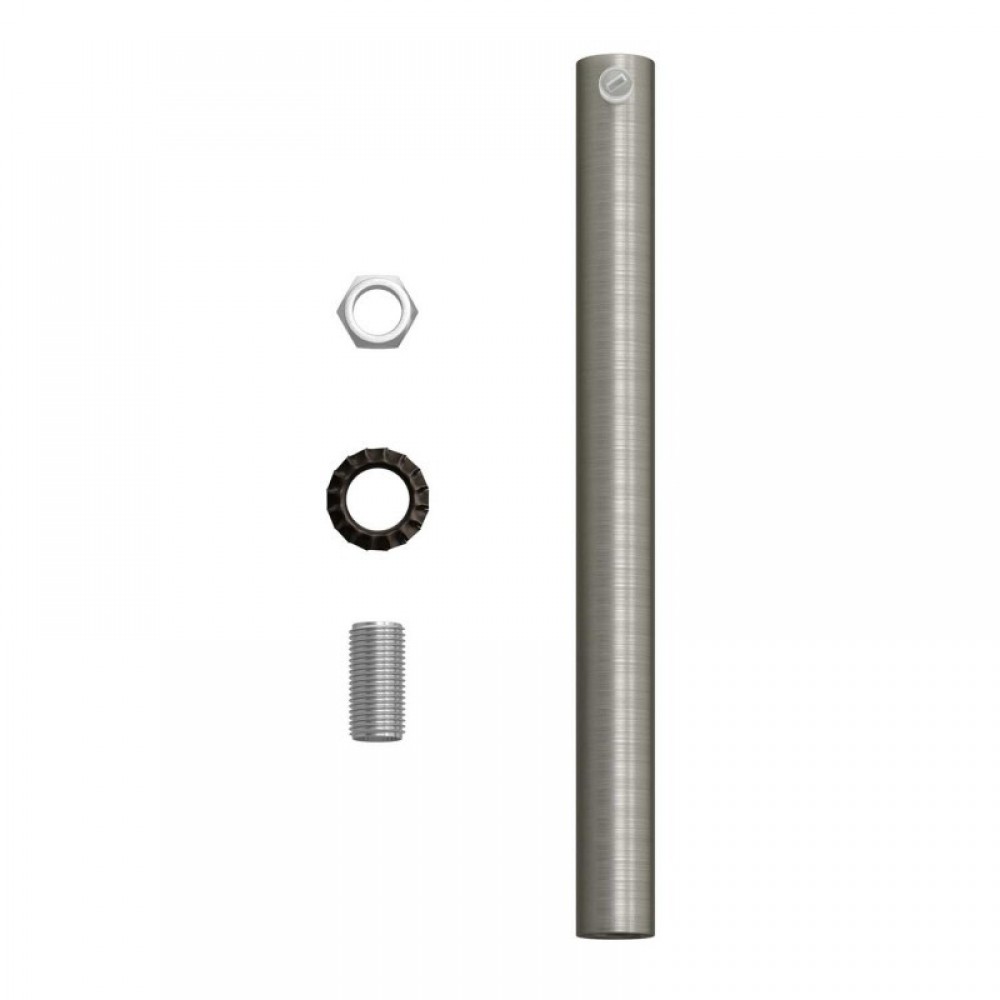 Μεταλλικό Στήριγμα Καλωδίου 15 cm Μαζί Με Μαστό, Παξιμάδι Και Ροδέλα Σε Ματ Νικέλ Χρώμα Creative Cables