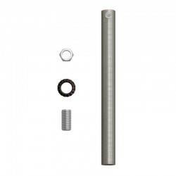 Μεταλλικό Στήριγμα Καλωδίου 15 cm Μαζί Με Μαστό, Παξιμάδι Και Ροδέλα Σε Ματ Νικέλ Χρώμα Creative Cables