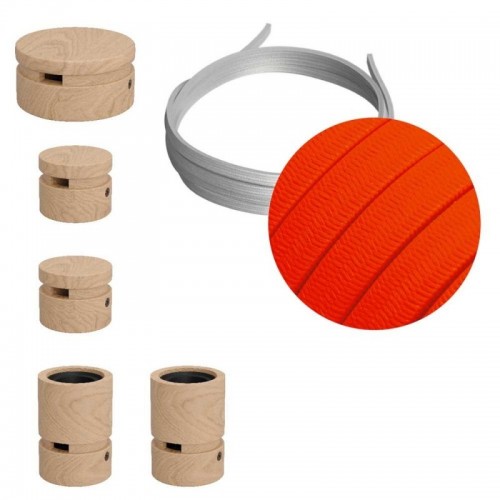 Σύστημα Filé Γιρλάντα Ζιγκ-Ζαγκ Wiggle DIY Kit - 3m Καλώδιο Γιρλάντας Και 5 Ξύλινα Αξεσουάρ - Creative Cables