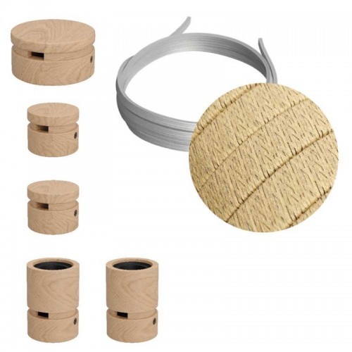 Σύστημα Filé Γιρλάντα Ζιγκ-Ζαγκ Wiggle DIY Kit - 3m Καλώδιο Γιρλάντας Και 5 Ξύλινα Αξεσουάρ - Creative Cables