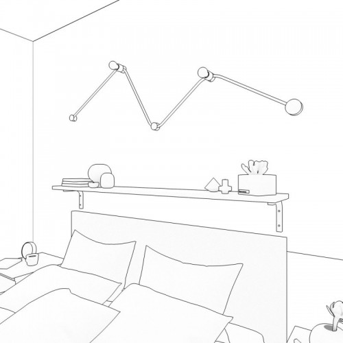 Σύστημα Filé Γιρλάντα Ζιγκ-Ζαγκ Wiggle DIY Kit - 3m Καλώδιο Γιρλάντας Και 5 Ξύλινα Αξεσουάρ Εσωτερικού χώρου Μαύρα - Creative Cables