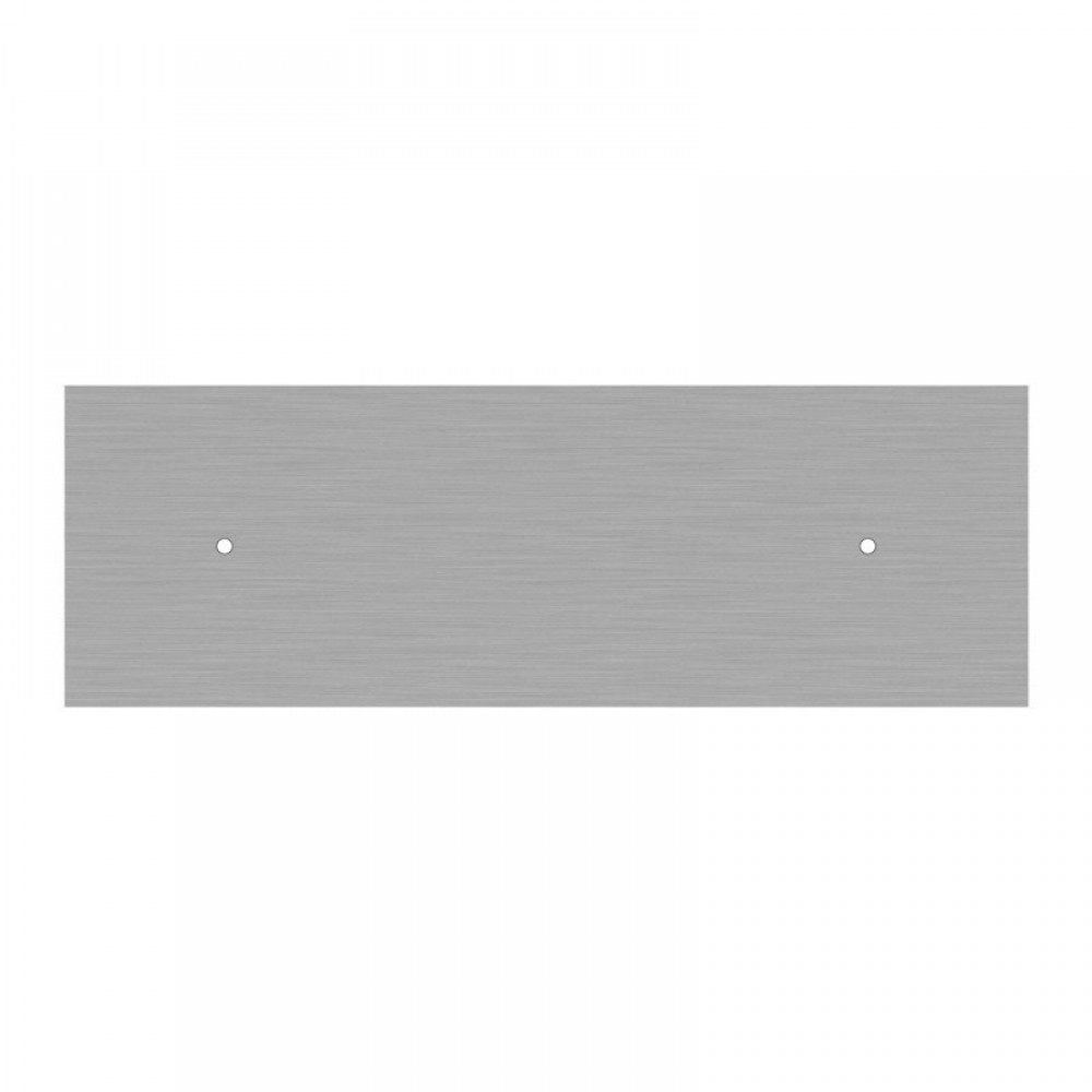 Κρεμαστό Φωτιστικό 2φωτο, με ορθογώνια ροζέτα Rose-One XXL 675 mm, υφασμάτινο καλώδιο και κεραμικά καπέλα Coppa - Νίκελ ΜΑΤ Dibond - Creative Cables