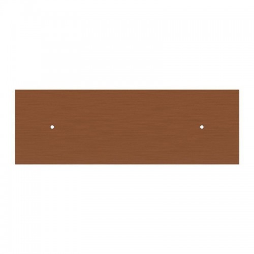 Κρεμαστό Φωτιστικό 2φωτο, με ορθογώνια ροζέτα Rose-One XXL 675 mm, υφασμάτινο καλώδιο και κεραμικά καπέλα Coppa - Χάλκινο ΜΑΤ Dibond - Creative Cables