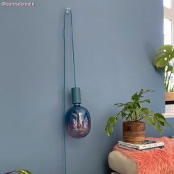 Στρόγγυλο Υφασμάτινο Καλώδιο Vertigo Βαμβάκι - Αυθεντικό Creative-Cables - RC21 Κυανό - 2x0.75mm - Creative Cables