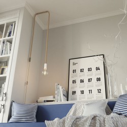 Καλώδιο Σχοινί - Τριχιά και Λευκό Βαμβάκι 2XL, καλώδιο 2x0,75 καλυμμένο με Γιούτα και Φυσική Τριχιά. Διάμετρος 24 mm - Creative Cables