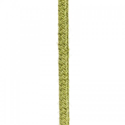 Στρογγυλό Υφασμάτινο Καλώδιο από Φυσική Τριχιά Φυσικό Πράσινο RN23 - Creative Cables