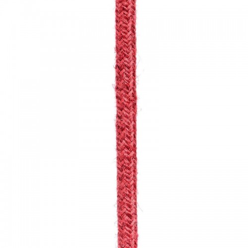 Στρογγυλό Υφασμάτινο Καλώδιο από Φυσική Τριχιά Κόκκινο RN24 - Creative Cables