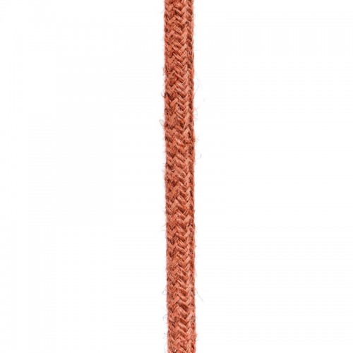 Στρογγυλό Υφασμάτινο Καλώδιο από Φυσική Τριχιά Γήινο Πορτοκαλί RN27 - Creative Cables