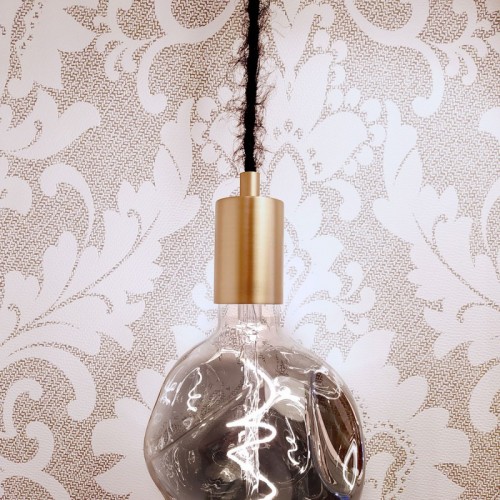 Στριφτό Υφασμάτινο Καλώδιο Burlesque Εφέ Ξεφτισμένο TP04 Μαύρο - Creative Cables