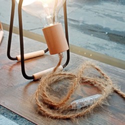 Στριφτό Υφασμάτινο Καλώδιο Burlesque εφέ ξεφτισμένο TP13 Χακί - Creative Cables