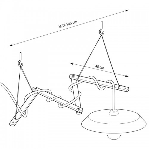 Zigh-Zagh, Ξύλινη Βάση Οροφής Για Στήριξη Σε Κρεμαστά Φωτιστικά - Creative Cables
