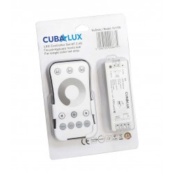 DIMMER RF 8A ΜΕ ΧΕΙΡΙΣΤΗΡΙΟ ΑΦΗΣ 5-36VDC - Cubalux