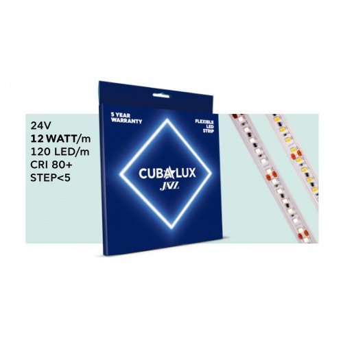 Ταινία Led 12W 24V IP20 JAZZ 15 μέτρα Ψυχρό Λευκό 5700K - CUBALUX
