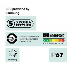 Ταινία Led 6W 24V IP67 JAZZ CRI 90 5 μέτρα - Θερμό Λευκό 2700K - CUBALUX