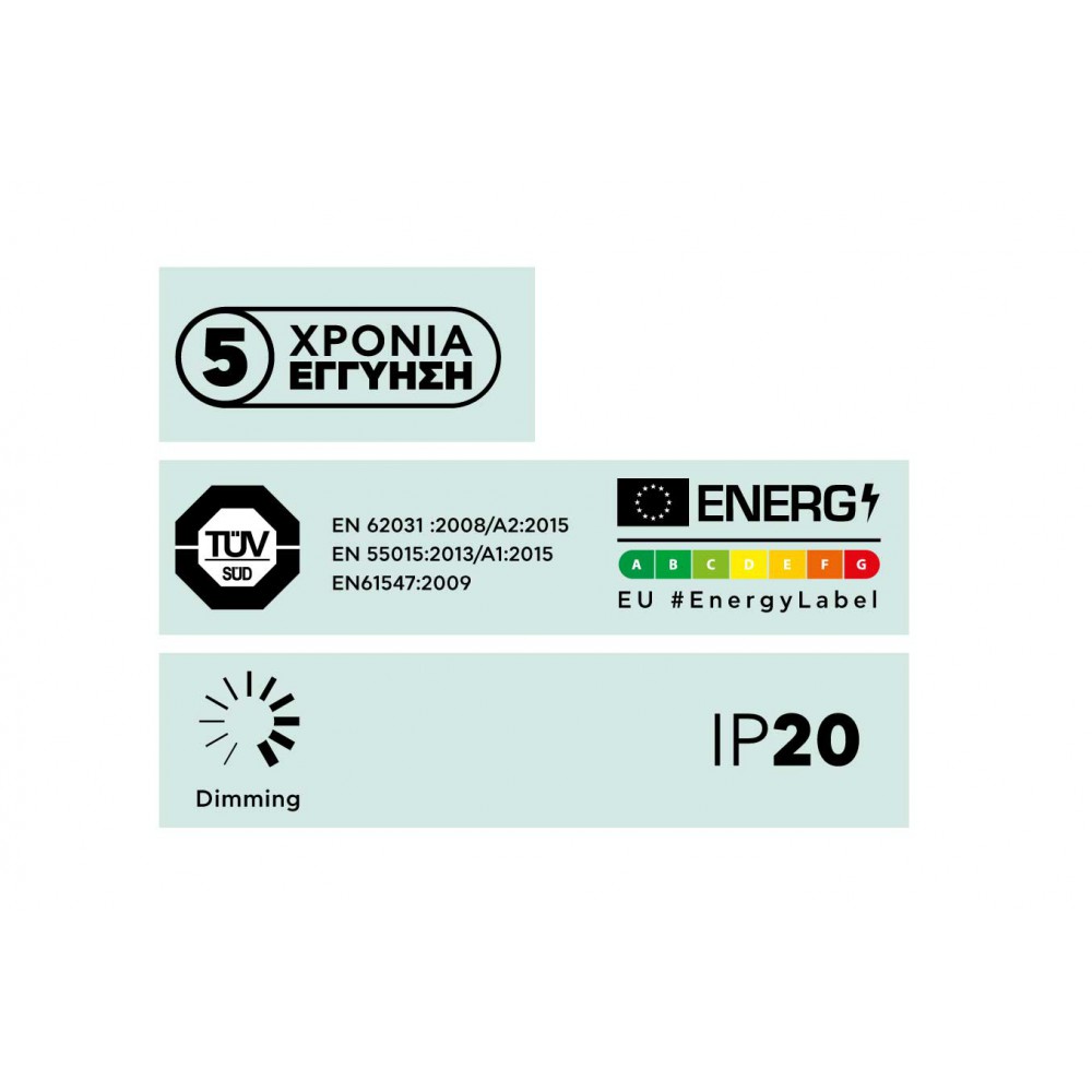 Ταινία Led 14.4W 24V IP20 JAZZ SPECIAL - Side View - 5 μέτρα - Ψυχρό Λευκό 6500K - CUBALUX