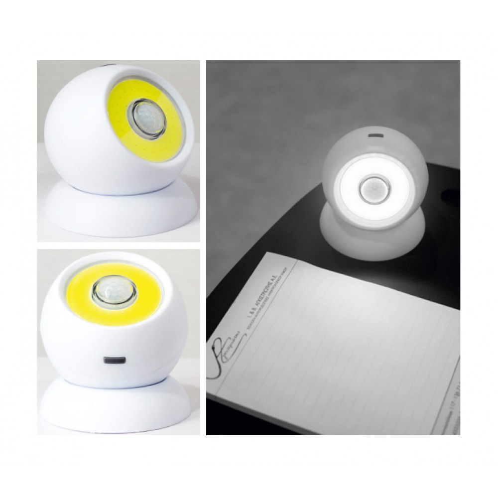 Led Spot με Ανιχνευτή Κίνησης Και Μαγνητική Βάση (Λειτουργία Με Μπαταρία) - Cubalux