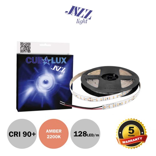 Ταινία Led JAZZ 24V 14 Watt CRI90 IP20 Amber Για Φωτισμό Τροφίμων - 5 μέτρα - CUBALUX
