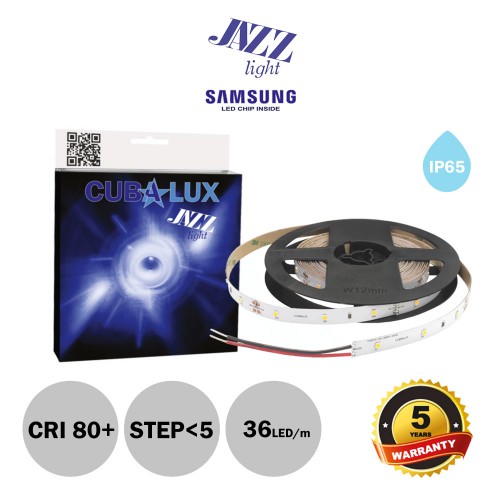 Ταινία Led JAZZ 12V 14,4 Watt IP65 SAMSUNG Chip Θερμό λευκό 3000K - 5 μέτρα - CUBALUX
