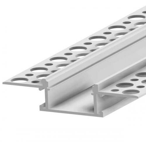 Προφίλ Αλουμινίου Γυψοσανίδας Τ Φαρδύ 2 μέτρα - CUBALUX