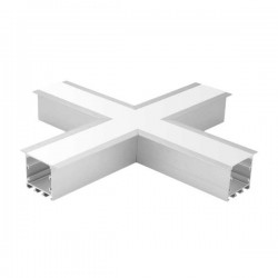 Σύνδεσμος Χ Για Χωνευτό Μεγάλο Προφίλ Αλουμινίου - CUBALUX