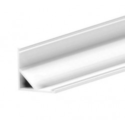 Προφίλ Αλουμινίου Γωνιακό 45° Λευκό 2 μέτρα - CUBALUX