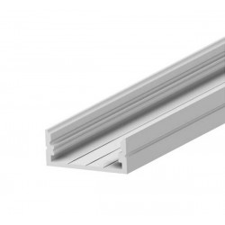 Προφίλ Αλουμινίου Π Φαρδύ Ασημί 2 μέτρα - CUBALUX