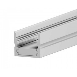 Προφίλ Αλουμινίου Με Φακό Ασημί 2 μέτρα - CUBALUX