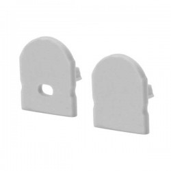 Πλαϊνή Τάπα Για Προφίλ Αλουμινίου Με Φακό - CUBALUX