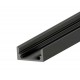 Προφίλ Αλουμινίου Τύπου Π Μαύρο 2 Μέτρα - CUBALUX