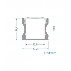 Προφίλ Π Βαθύ Ασημί 2 μέτρα - CUBALUX