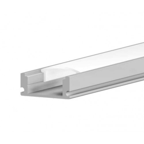 Προφίλ Αλουμινίου Τύπου Π Ασημί 2 Μέτρα - CUBALUX